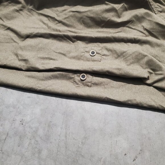 Prana Mens Long Roll-Up Sleeve Button-Up Shirt  Light Brown/Beige Size L - Picture 7 of 7